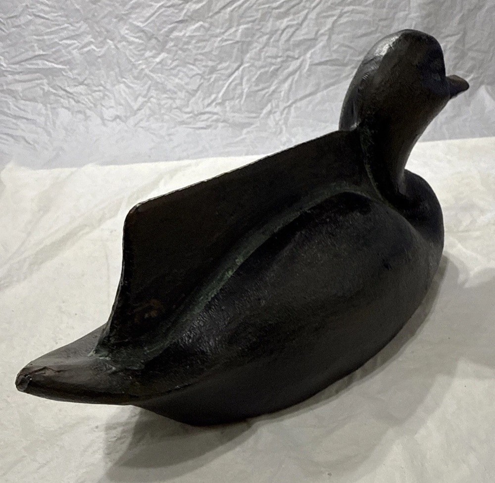 CAST IRON DUCK DECOY BOOT SCRAPER DOORSTOP Heavy