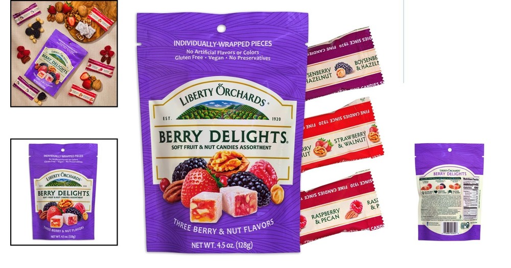 Delicious Assorted Berry Turkish Delight - 4.5oz Perfect Gift