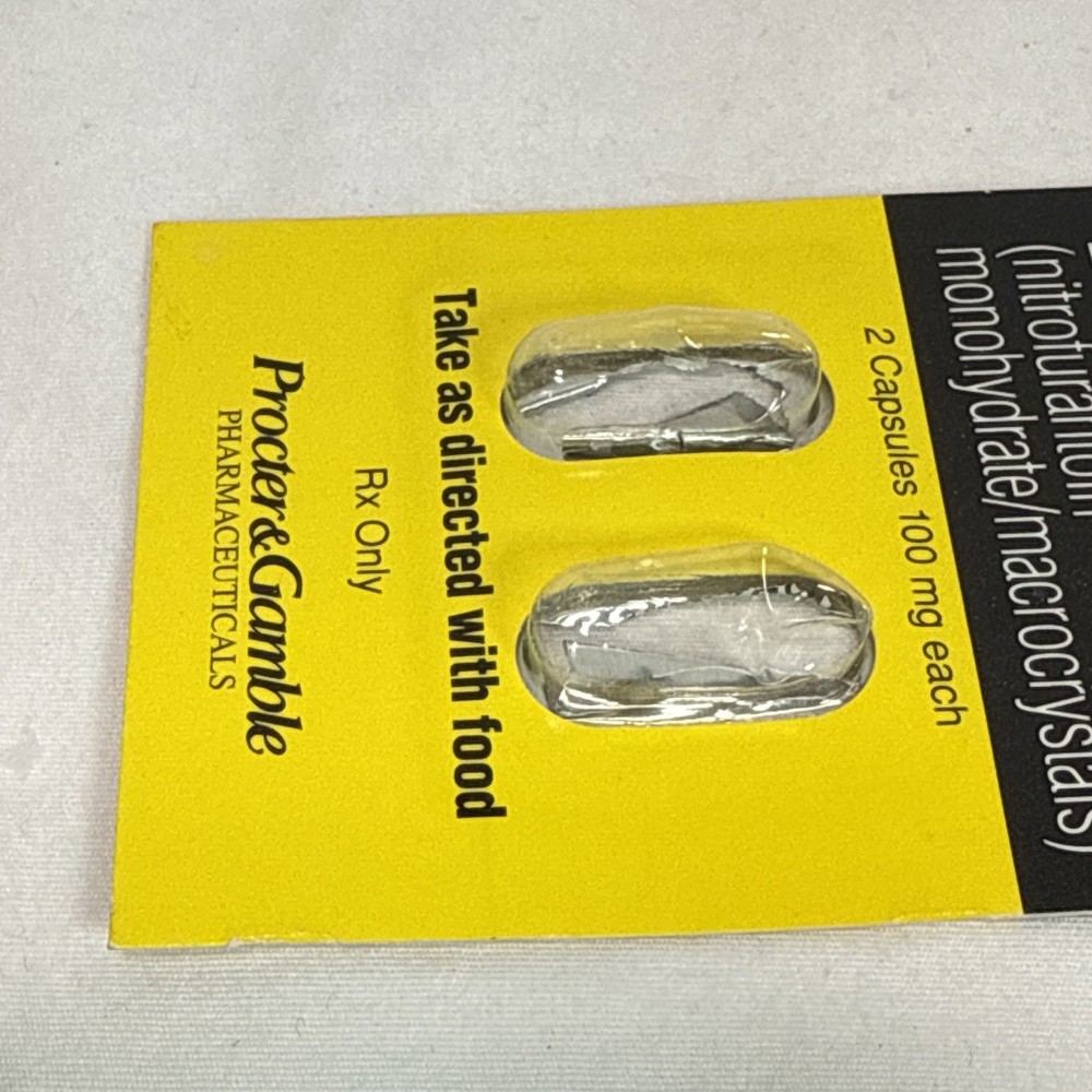 Macrobid Vintage Empty Patient Sample Packet Proctor & Gamble Pharmaceuticals