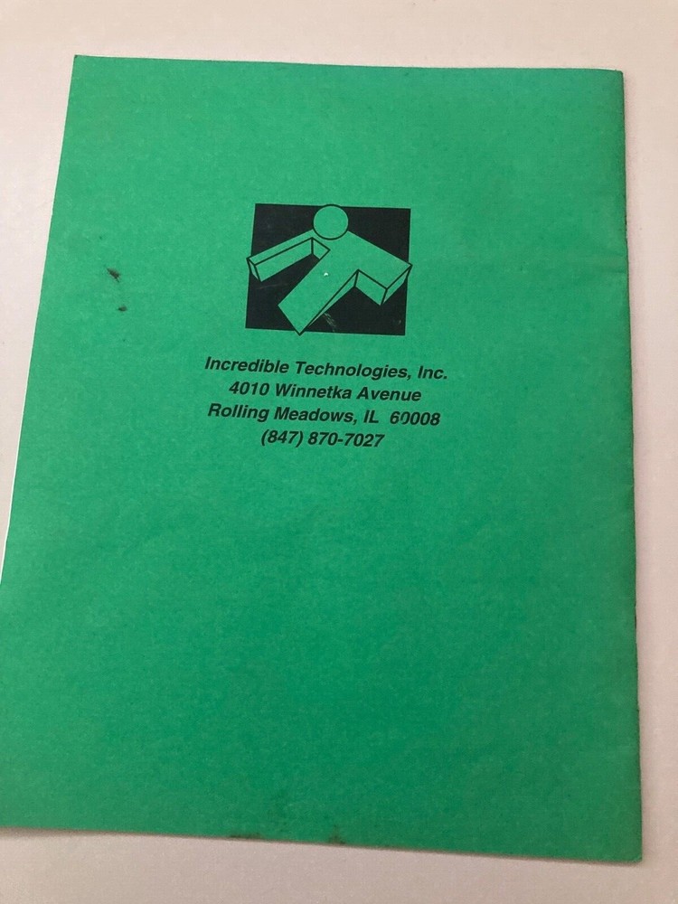 Golden Tee 3D Arcade Game Manual