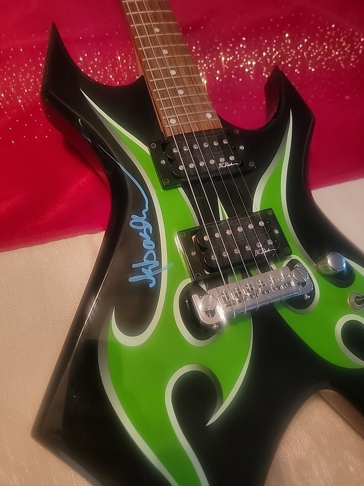 Sebastian Bach Autographed Guitar