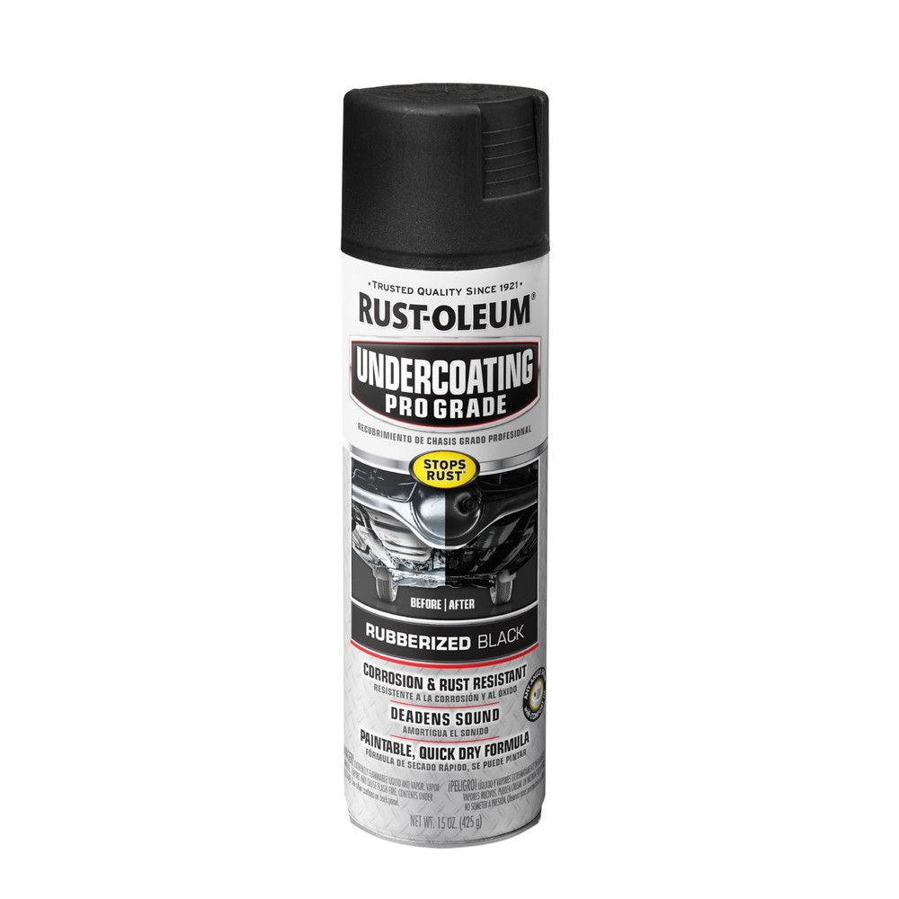Professional Grade Rubberized Undercoating Spray 15 oz 15 oz Black Rubber