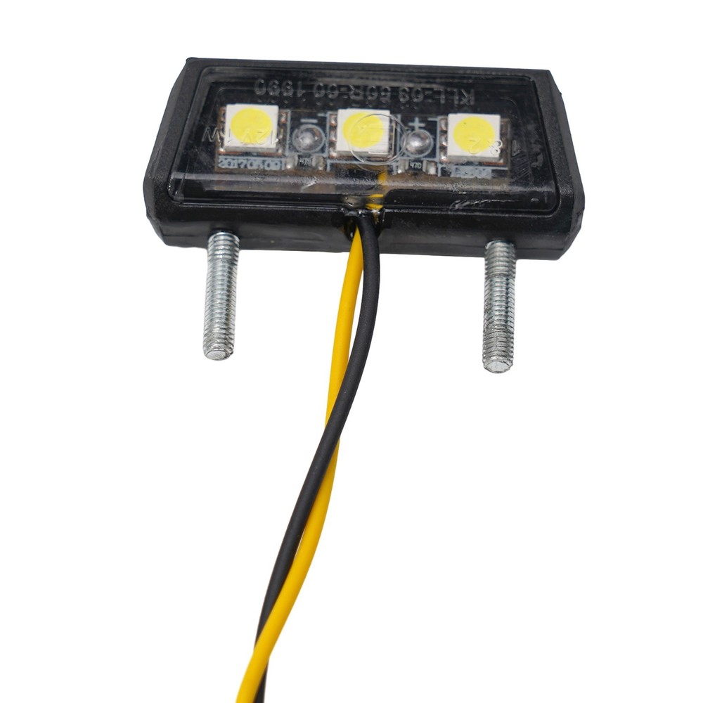 License Plate Light Black High Quality Material Plastic Practical To Use