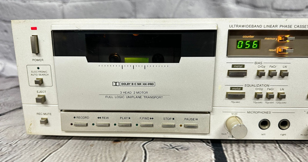 RARE 1983 HarmanKardon CD401 Ultrawideband Linear Phase 3 head Cassette DeckWork
