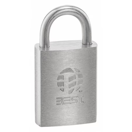 Best 11B70t Padlock, Coreless, Standard Shackle, Rectangular Zinc Alloy Body,