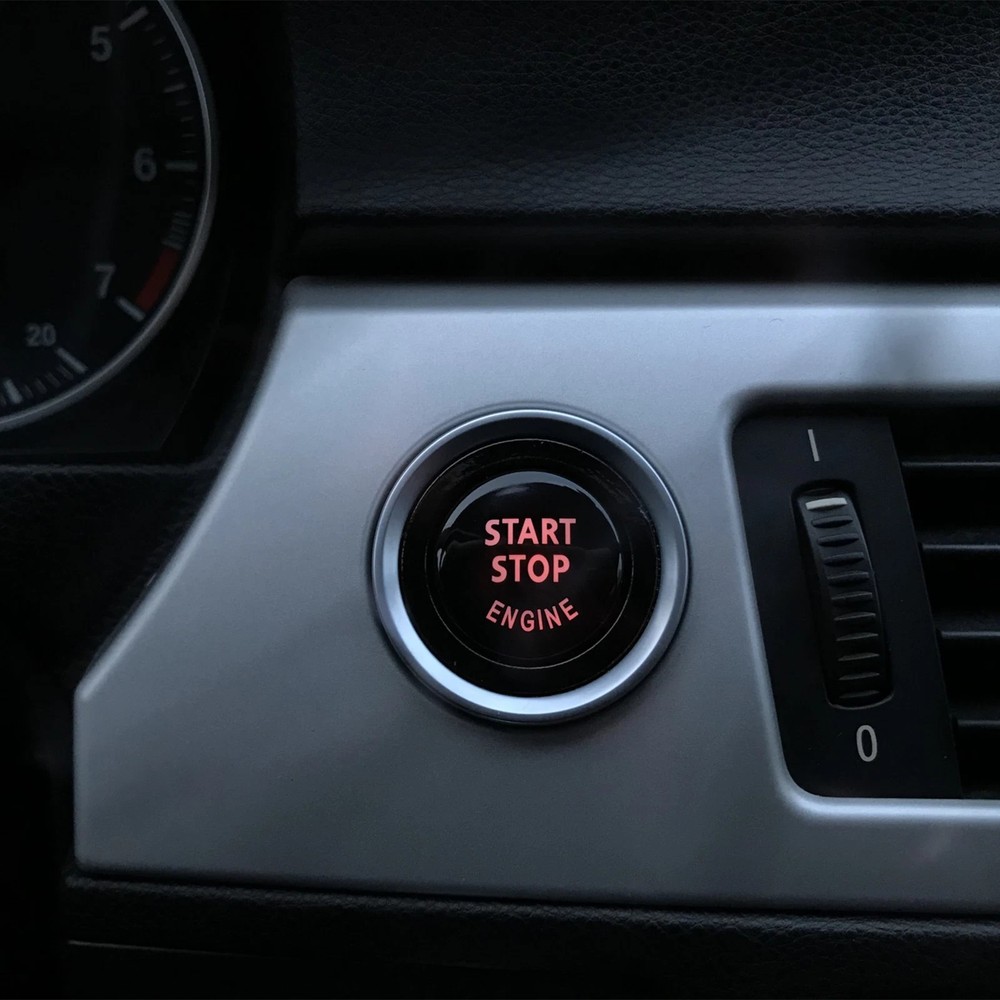 Glossy black Start/Stop button For BMW E90 E60 E70 E71 E83 E84 E87 E89
