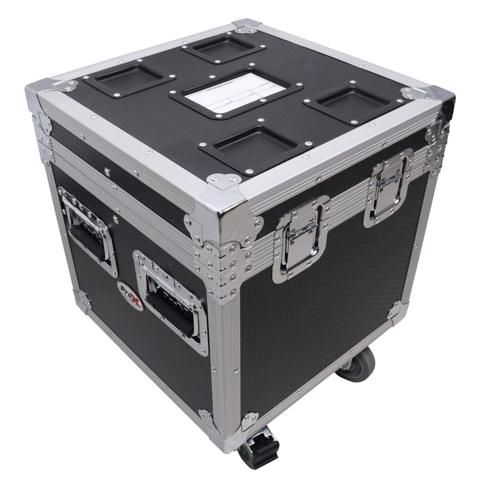 2 PROX ATA Flight Road Case DJ Utility Multipurpose Trunk w/ 4" Wheels