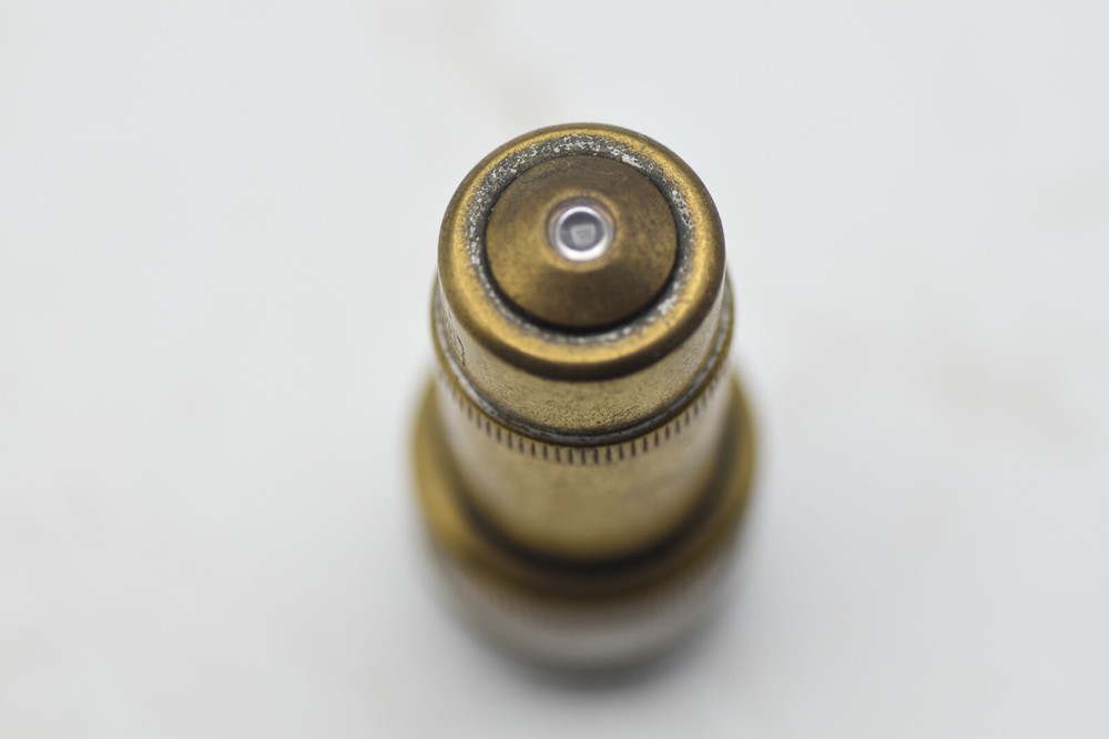 ANTIQUE BRASS MICROSCOPE OBJECTIVE ZEISS 42 AP 0.85