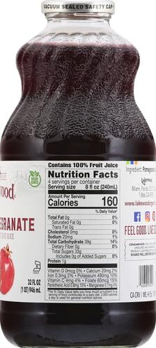 100 Percent Fresh Pressed Pomegranate Juice Non GMO 2 Pound Pack