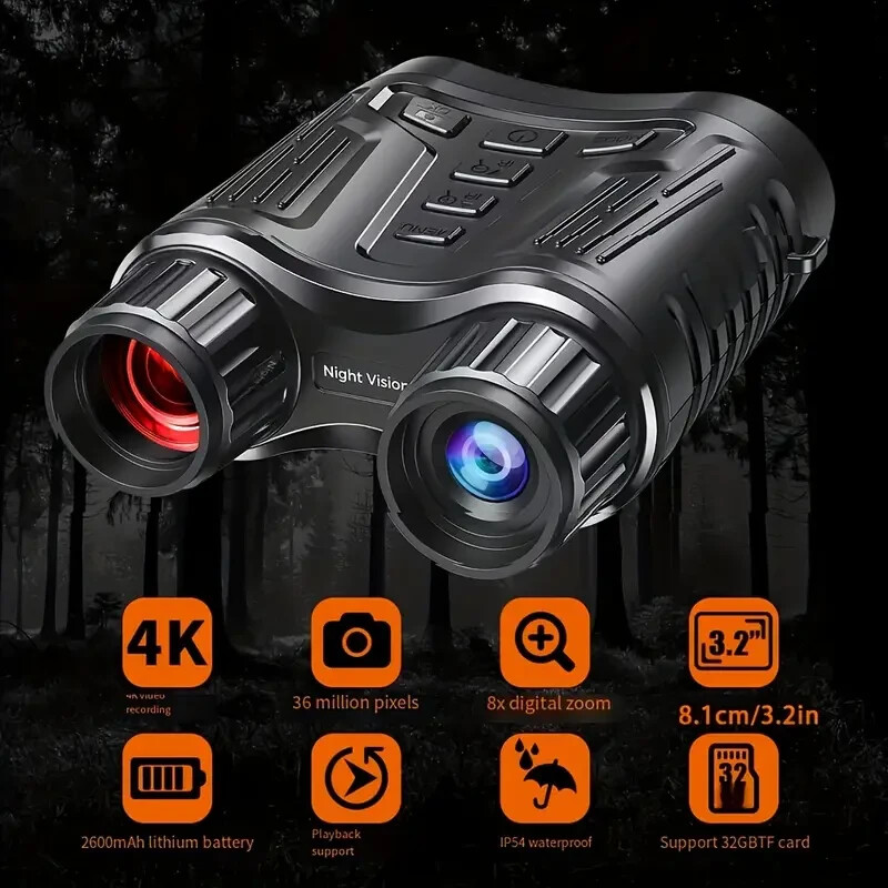 Night Vision Binoculars Tactical Light 5000mAh Infrared Vision Night Goggle
