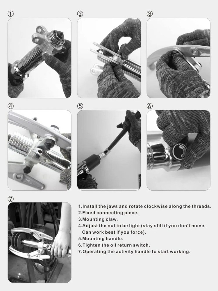 Hydraulic Gear Puller, 5T Bearing Hub Separator, Hydraulic Puller Separator Tool