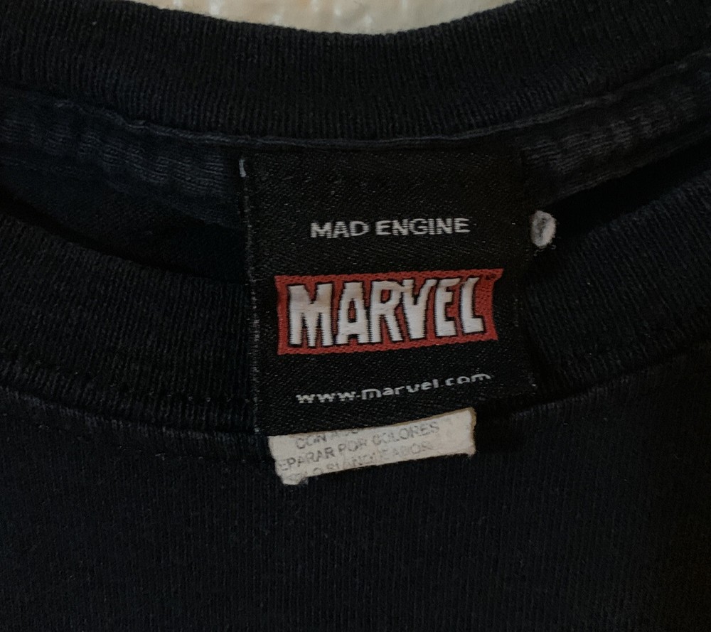Marvel Universe T Shirt Mega Print XL Mad Engine Black