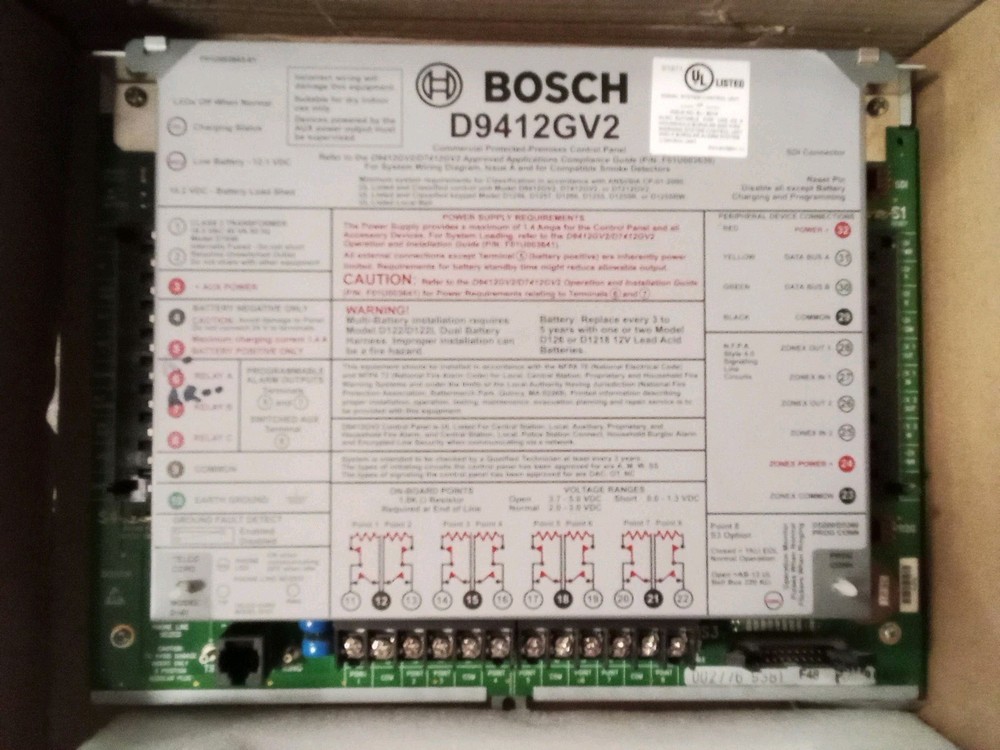 Bosch B9512G IP Alarm System Control Panel G Series