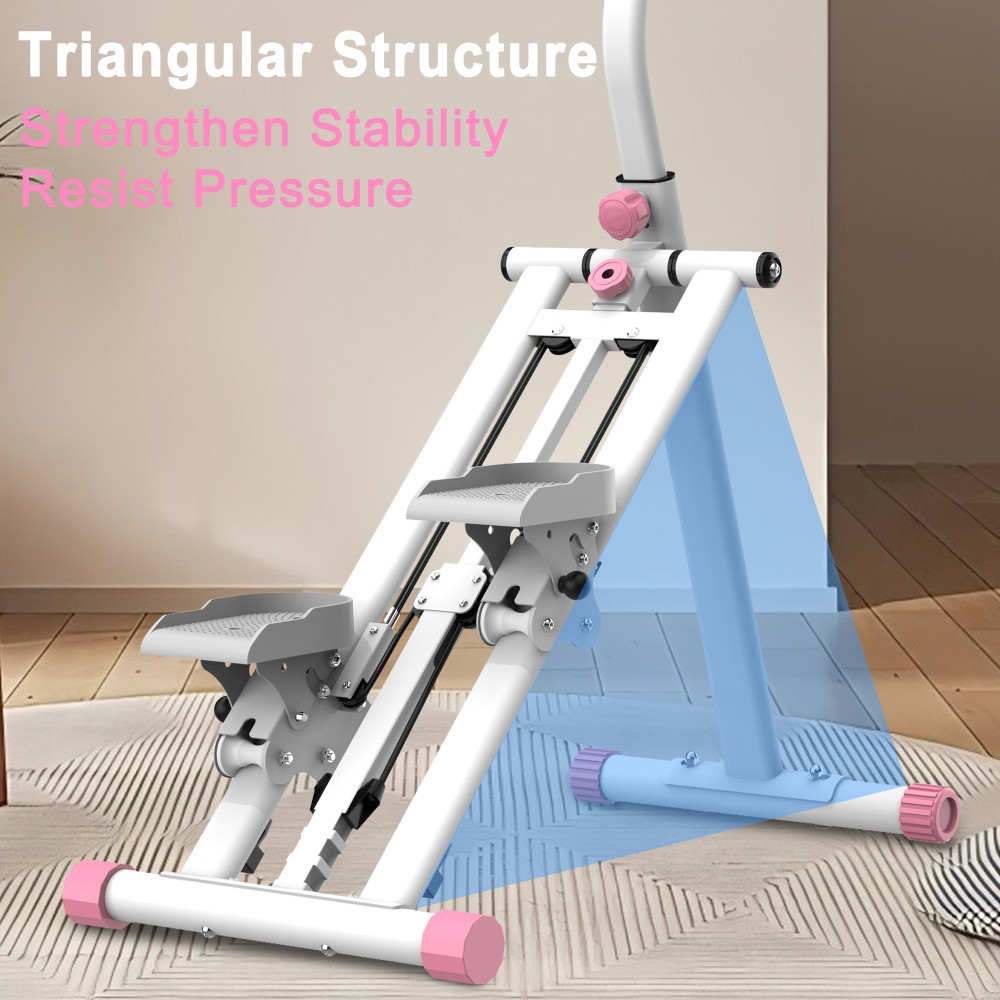 Vertical Climber Stepper- Full-Body Workout with Resistance & Adjustable Handles