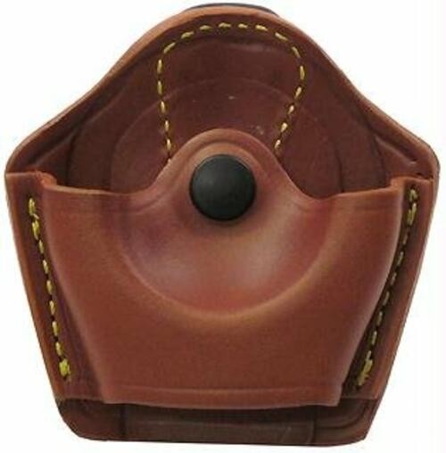 Handcuff Case Paddle Leather Chestnut Brown Duty Holster