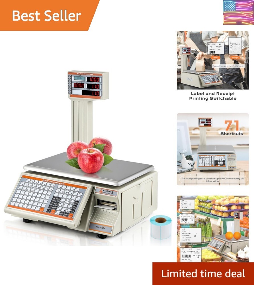 Label Printing Scale 66 Lb Price Computing