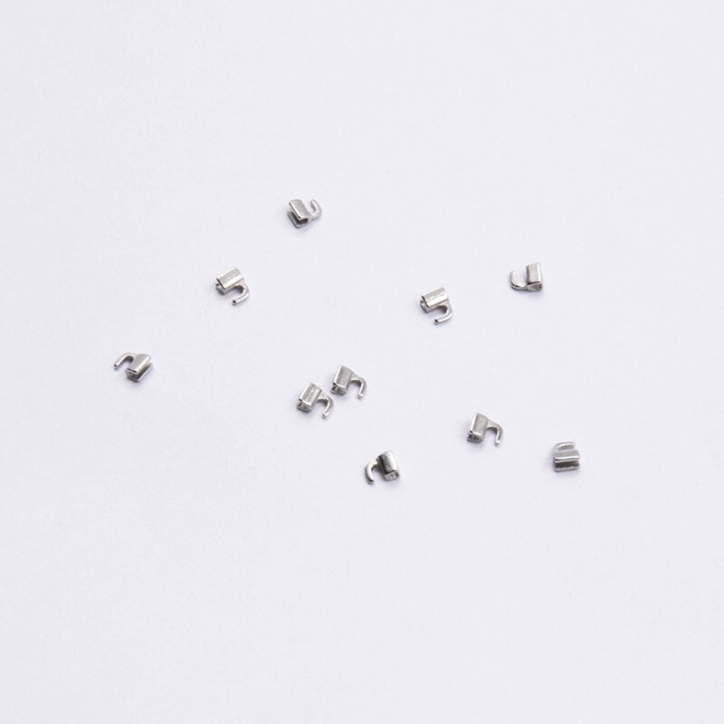 10Pcs Dental Orthodontic Stainless Steel Crimpable Hook Sliding Split Stops Type