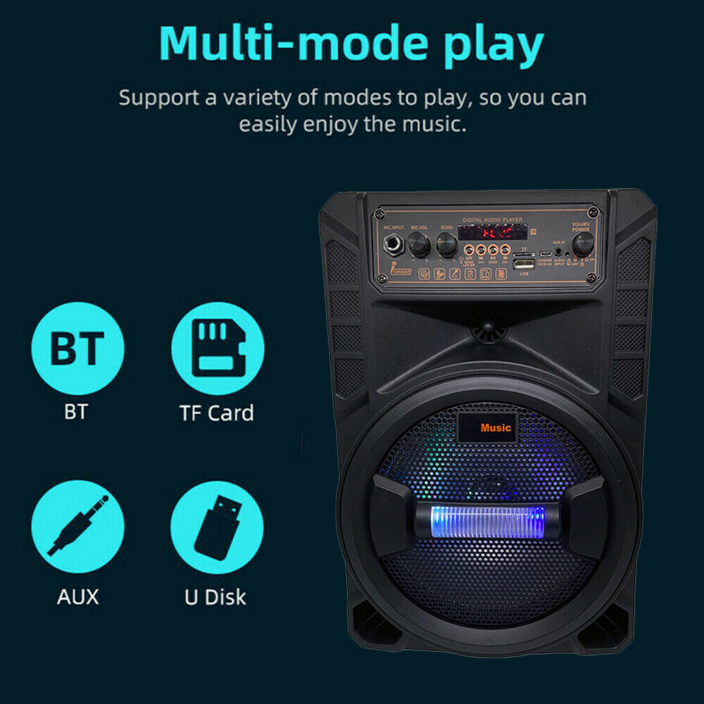 3000 Watts Wireless Portable Party Bluetooth Speaker With Microphone & Remote