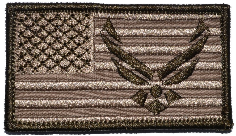 USA Flag with Superimposed US Air Force Emblem - 2x3.5 Patch