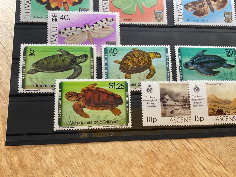 Tuvalu and commonwealth mint never hinged stamps B3643