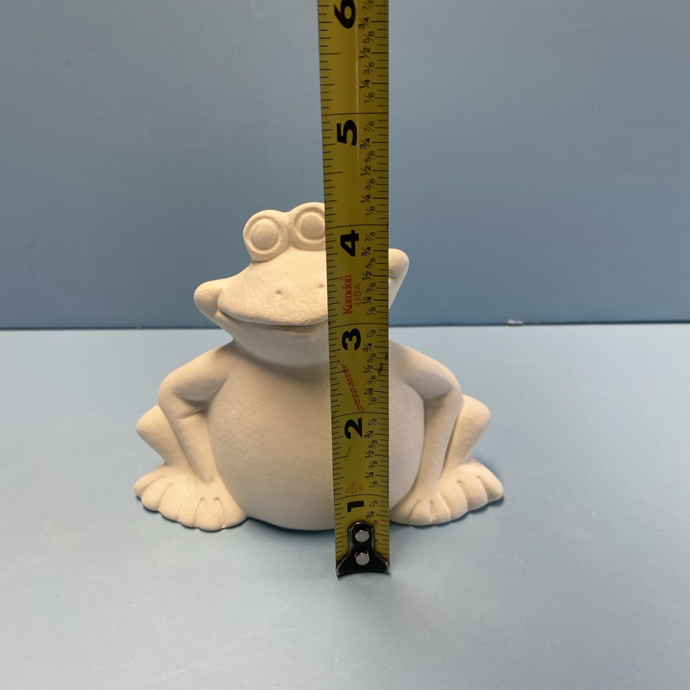 Ceramic Bisque Happy Frog Ready To Paint For Spring