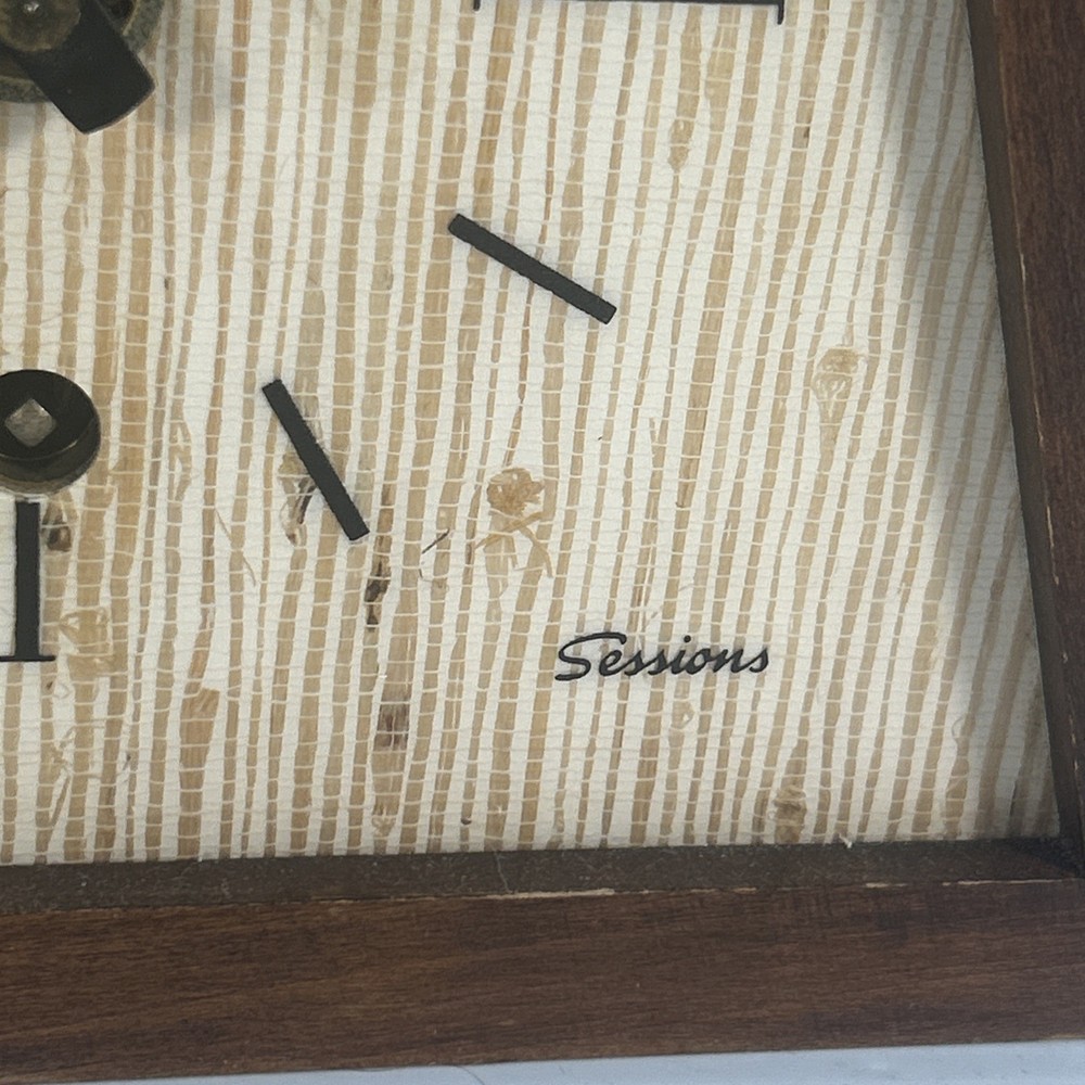 Rare MCM Triangle Sessions Wall Clock Made In Germany. Non-Working.