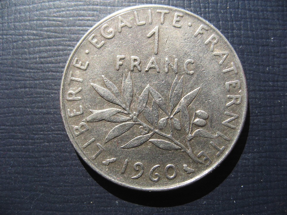 France One Franc 1960.