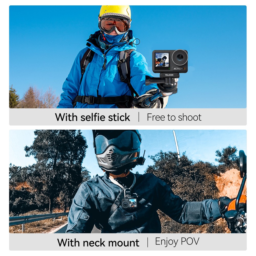 For DJI OSMO Action 3 Action Camera Magnetic Adapter Extension Base Mount US