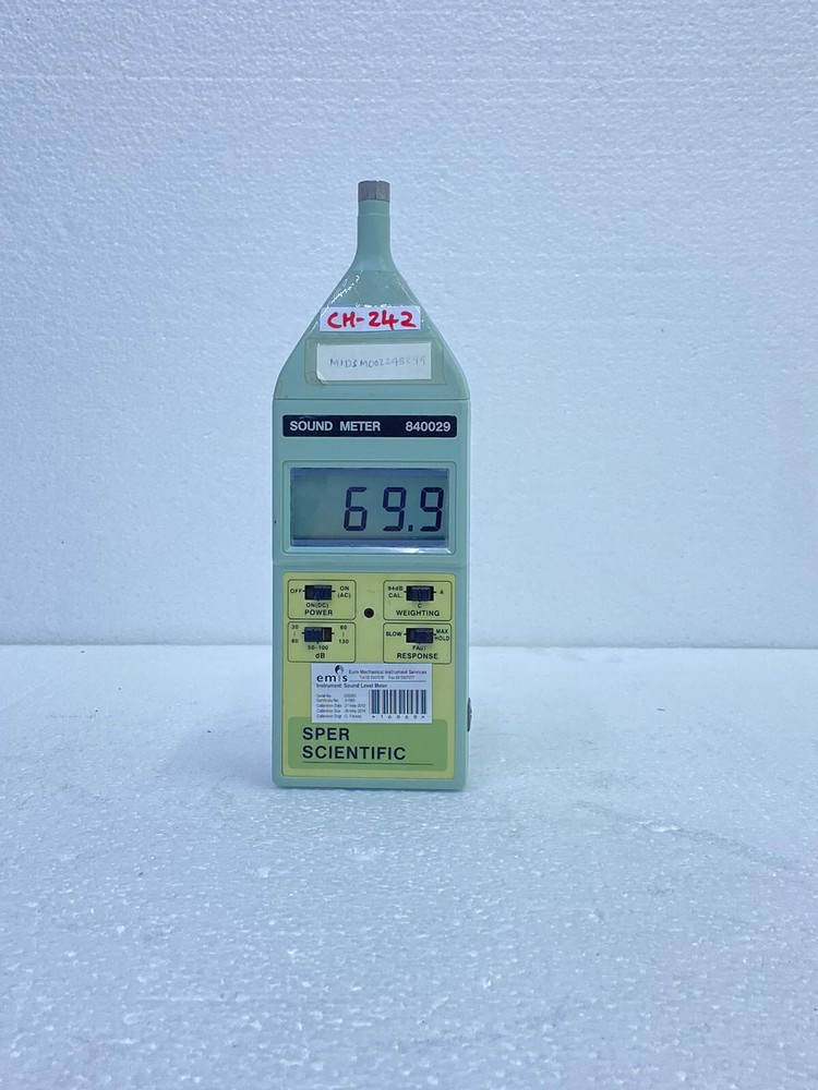 Sper Scientific 840029 Digital Type 2 Sound Meter , CH#242 (TESTED)