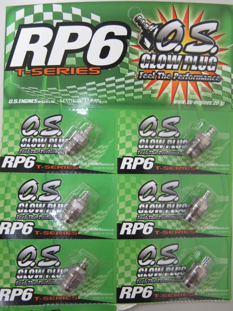 O.S. Glow Plug RP6 (6 pcs)