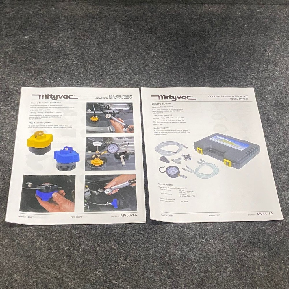 Mityvac MV4535 Cooling System Air Evacuation & Refill Kit