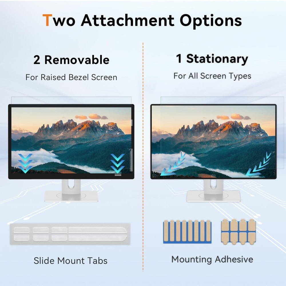 [2-Pack] 24 Inch Computer Blue Light Blocking Screen Protector for 16:9 Wides...