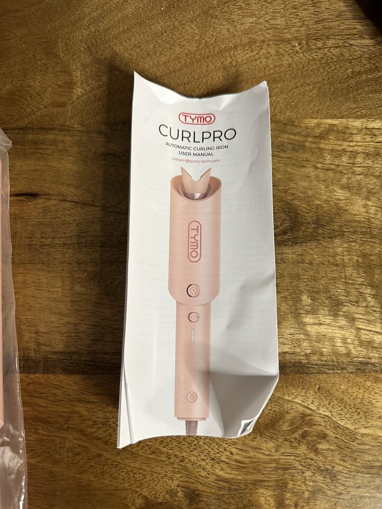 TYMO CurlPro Automatic Curling Iron 1" Ceramic Ionic Pink Electric