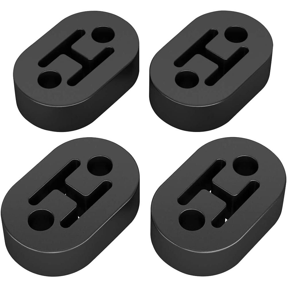 4Pcs Rubber Exhaust Hanger Tailpipe Mount Bracket Heavy Duty Bushing Insulator