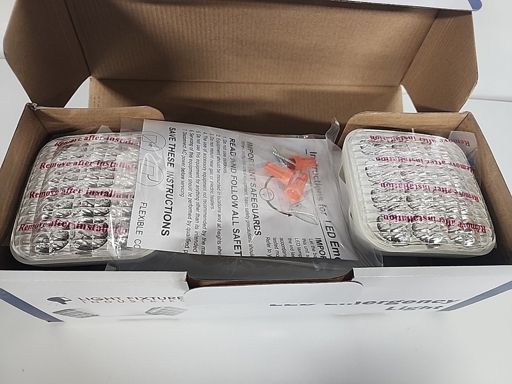 LED Emergency Light - Light Fixture Industries - White