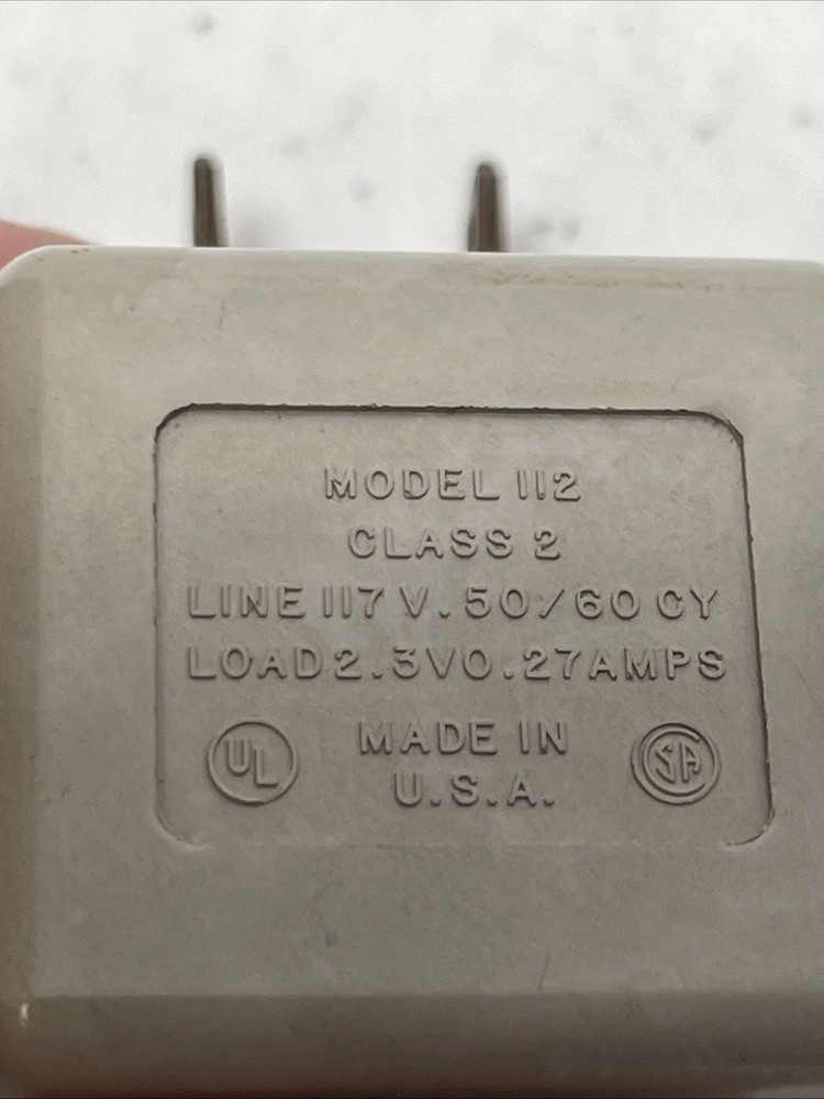 Vintage Airequipt Transformer Class 2 3V