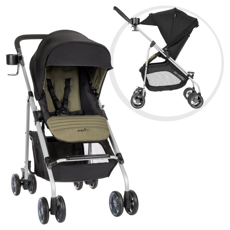 Lightweight Reversible Stroller Modular Design One-Hand Steering Large Storage