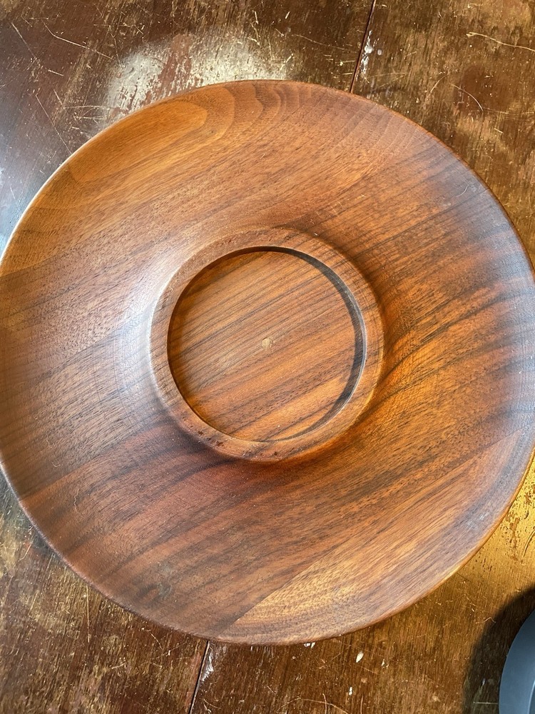 (4) Wooden serving platters
