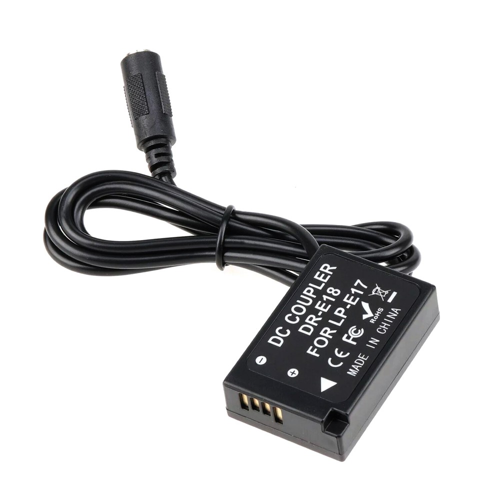DR-E18 DC Coupler LP-E17 Dummy Battery+USB Power Cable For Canon EOS RP 77D 250D