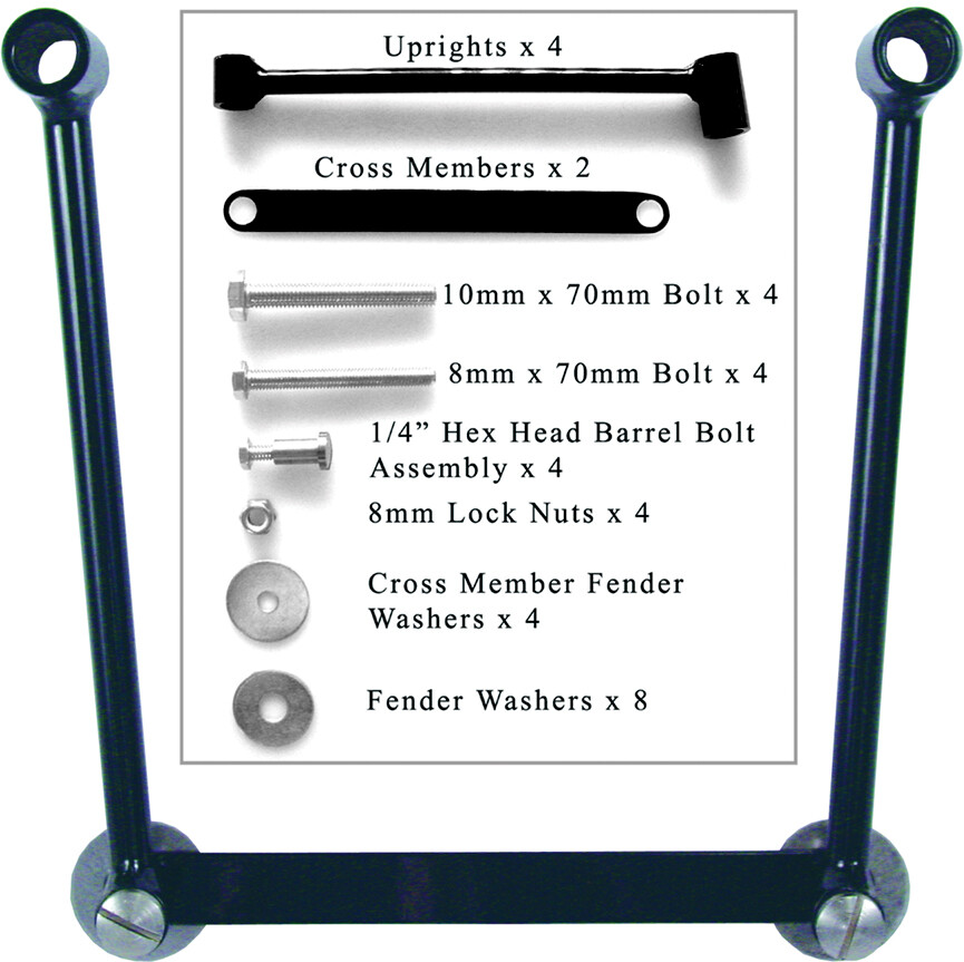 WILLIE & MAX Universal Hard Mount Kit Pair 58633-00