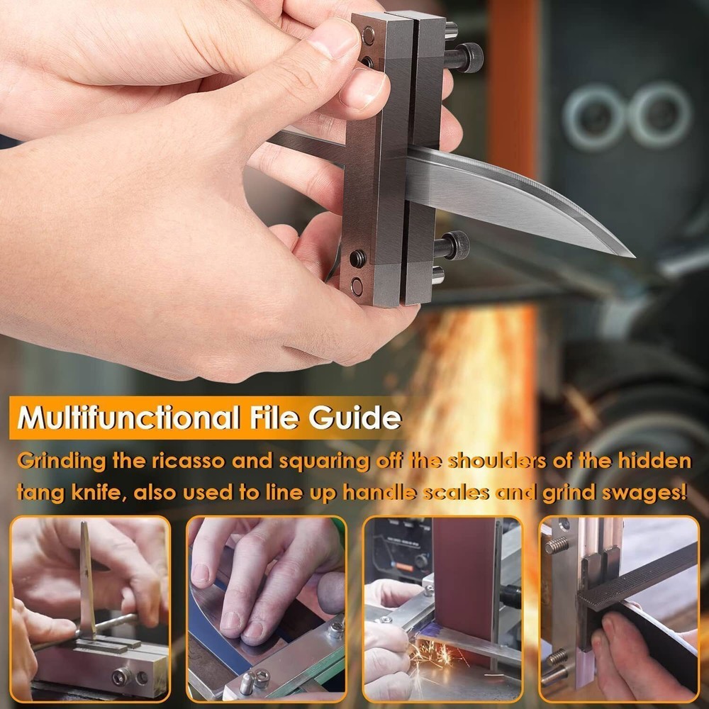 Hardened File Guide with Carbide Surface For Knife Making Knife Maker Tool 2''