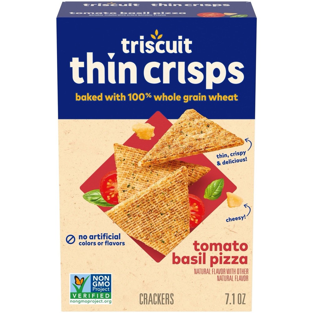 *+•Triscuit Thin Crisps Tomato Basil Pizza 🍕 Crackers, 7.1 oz•+*