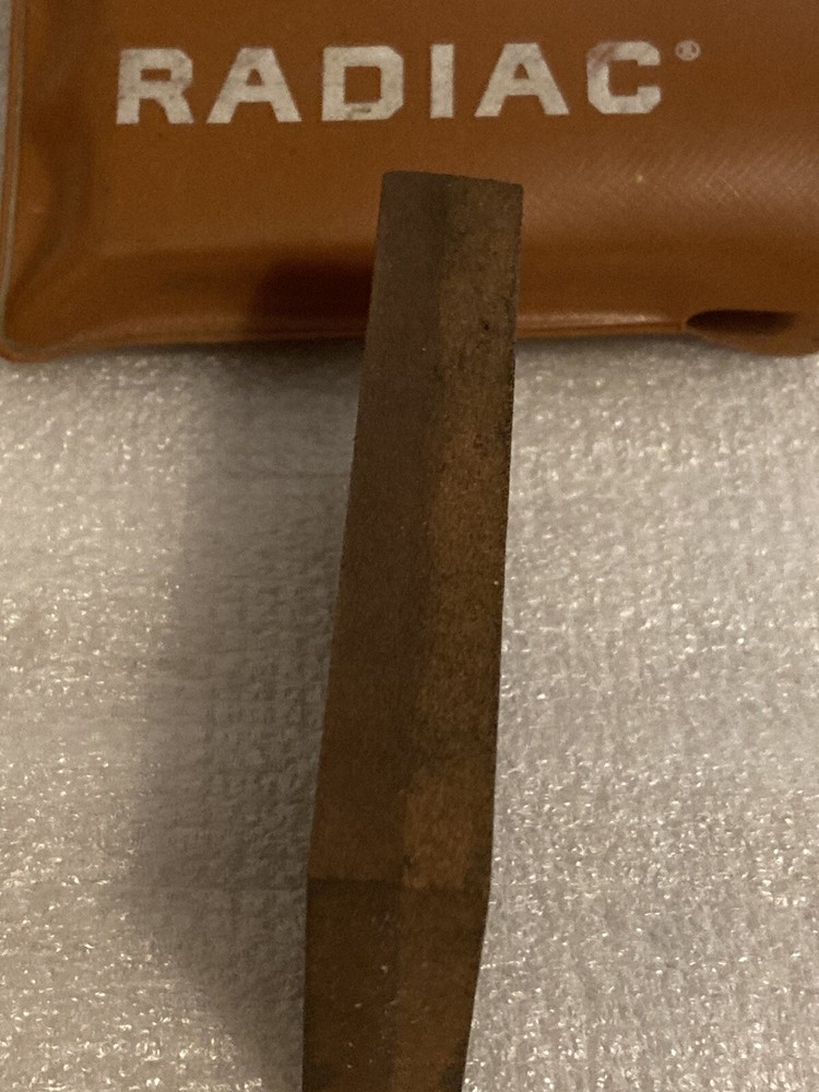 Vintage Radiac Double Sided Sharpening Stone Pocket Size