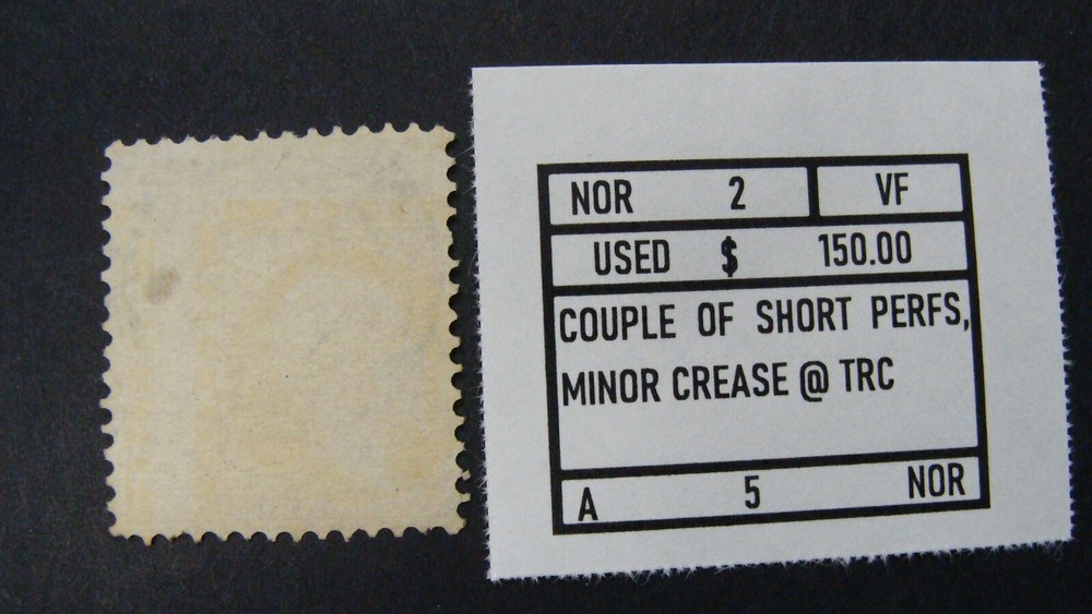 NORWAY SCOTT# 2 USED VF STK# A5