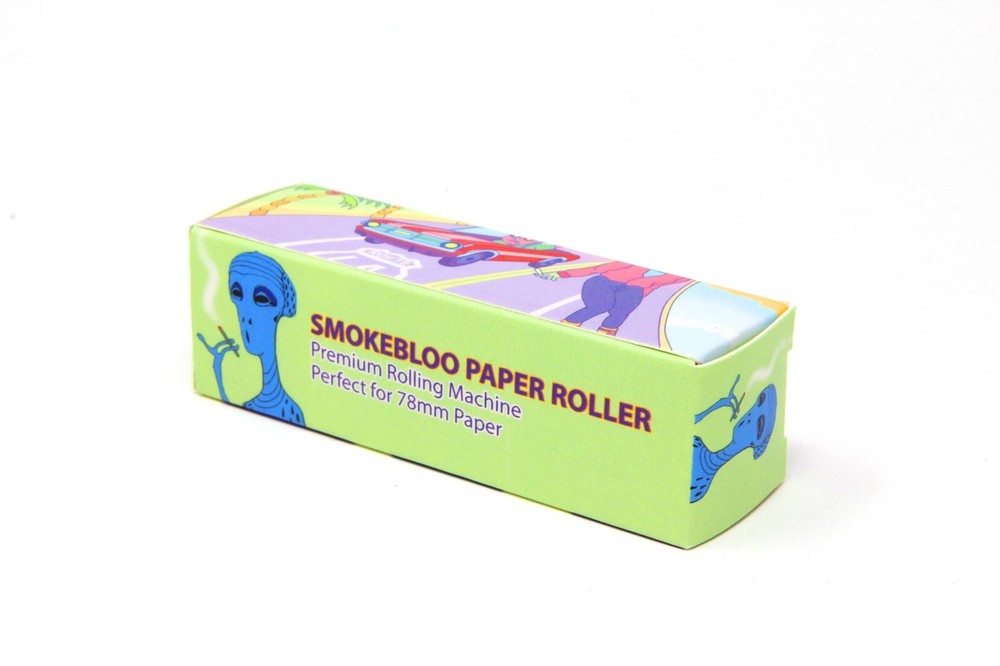 Rolling Tray, Quik Wikk Hemp Wick, 78mm Cigarette Rolling Machine Fun Pack