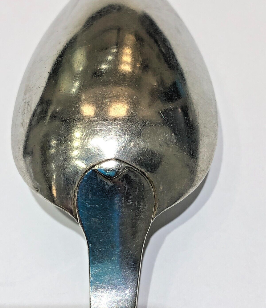 Antique 1873 Dutch Silver Spoon Rat Tail Pattern- .833-Key Export stamp