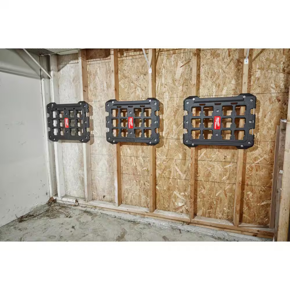 Milwaukee Mounting Plate Wall Floor Modular Tool Storage System Heavy Duty