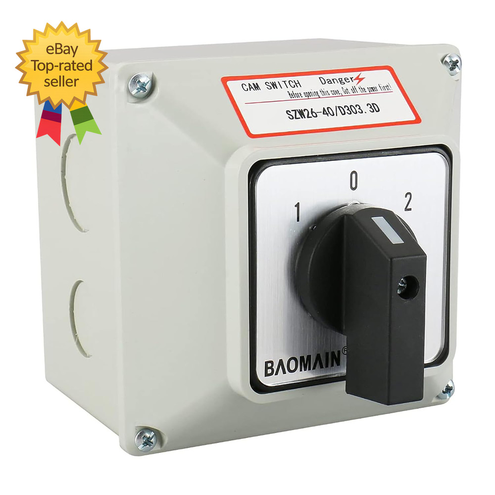 Universal Rotary Changeover Switch with Master Switch Exterior Box 660V