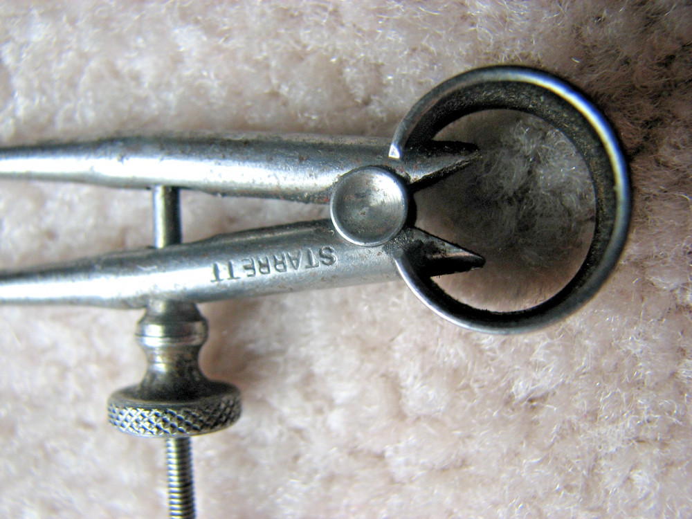 Vintage Starrett 3" Round Leg Inside Caliper