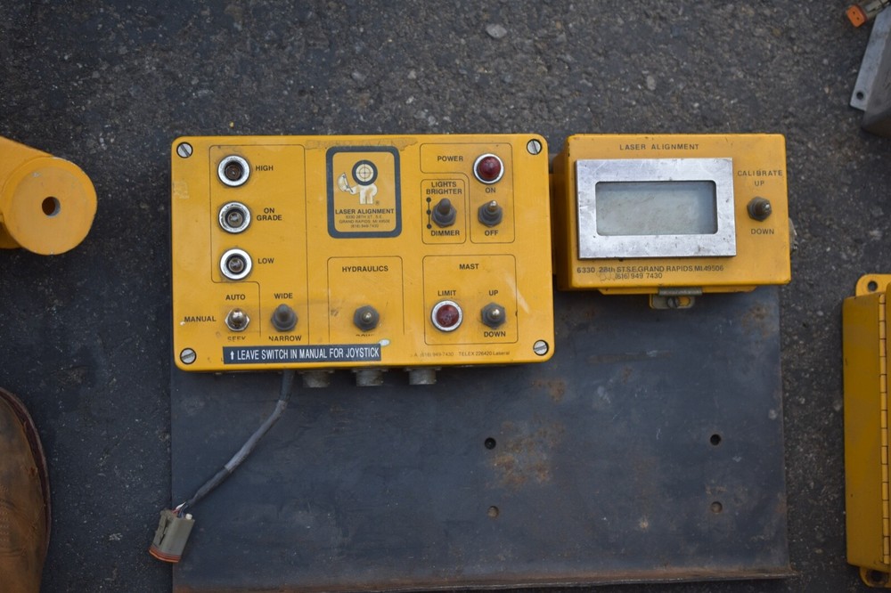 Laser alignment beacon land contouring system